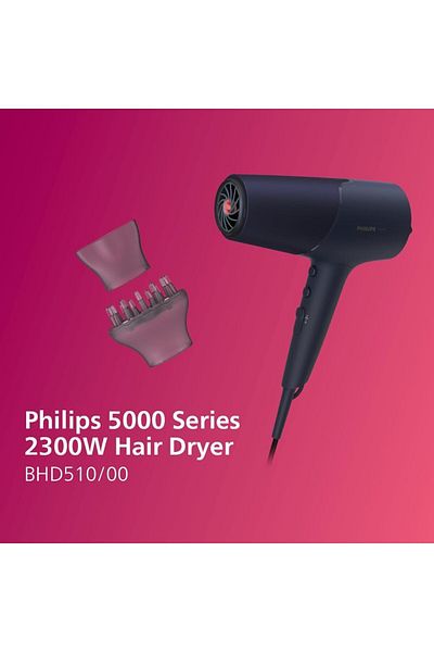 Philips مجفف الشعر من سلسلة 5000 بتقنية ThermoShield