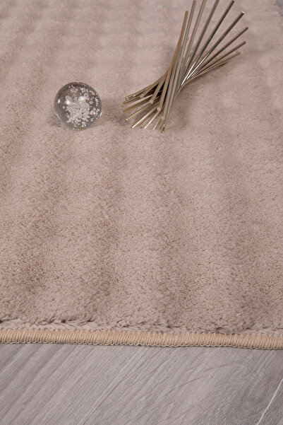 Saklı Home Oval Bubble Peluş Yumuşak Kaymaz Salon Oturma Odası Balkon Halısı ...