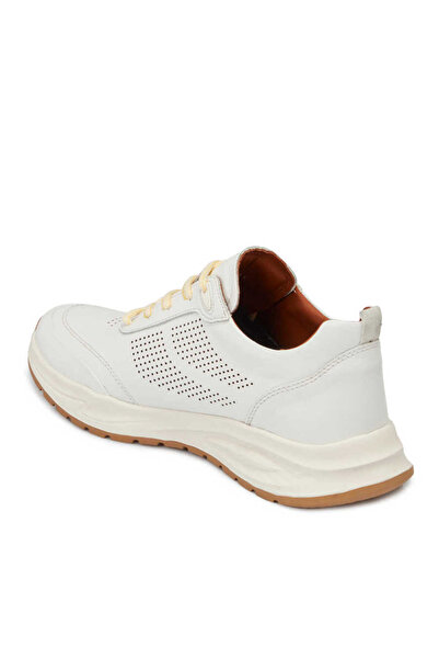 Tergan Beyaz Hakiki Deri Erkek Sneaker - E24I1AY56618-A26