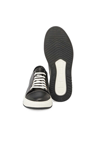 Tergan Siyah Hakiki Deri Erkek Sneaker - E24I1AY56604-A23