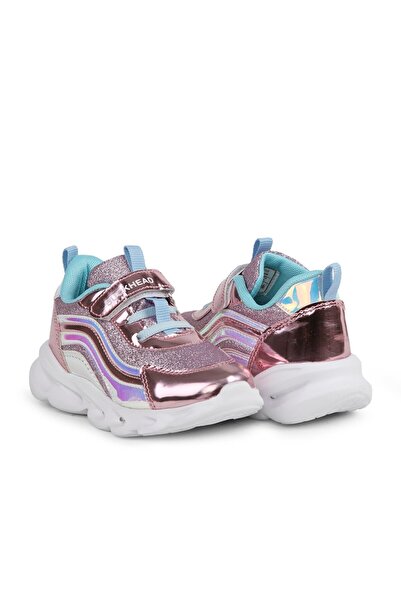 BUCKHEAD Children's Lighted Velvet Daily Shoes Buck4430 Glossy Shiny