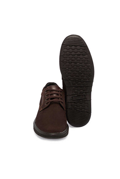 Tergan Kahve Hakiki Deri Erkek Casual Ayakkabı - E24S1AY57085-A39