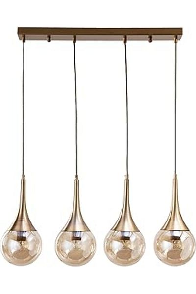 Mu Art Ahşap Concept sophie 4-piece gold sequential pendant