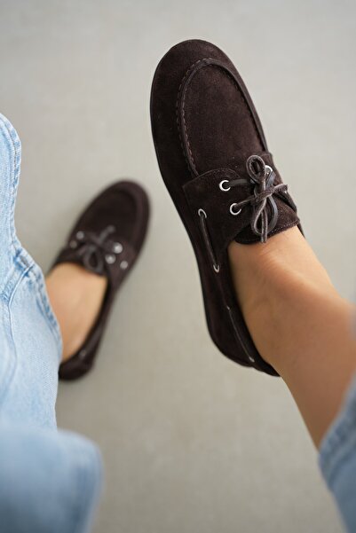 selin shoes Dámske mokasíny z pravej kože ACI BROWN Detail