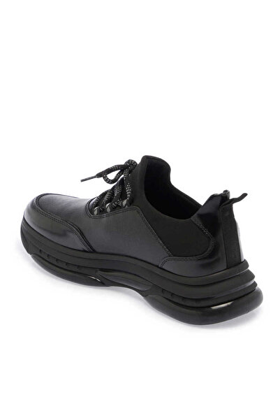 Tergan Siyah Hakiki Deri Erkek Sneaker - E24S1AY57057-U63