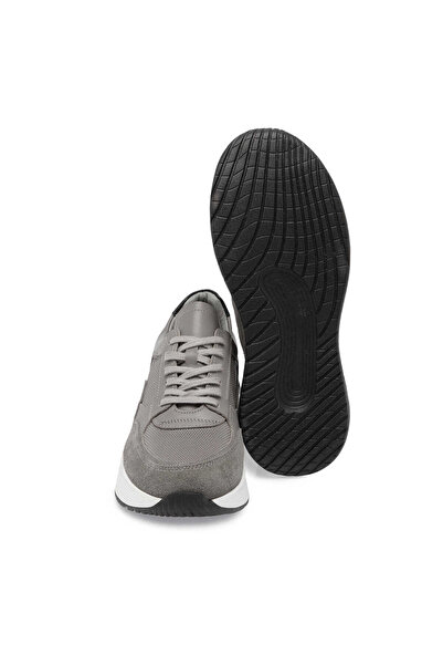 Tergan Gri Hakiki Deri Erkek Sneaker - E24S1AY56935-B43