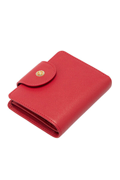 Tergan Red Leather Women's Wallet - S1Cb00005674-A86