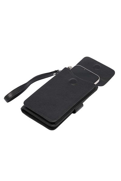 Tergan Черна кожена унисекс чанта клъч - S1PC00001655-A85