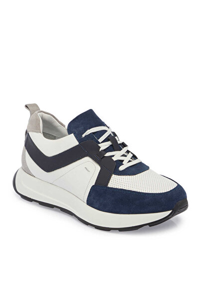 Tergan Lacivert Hakiki Deri Erkek Sneaker - E24I1AY56815-A31