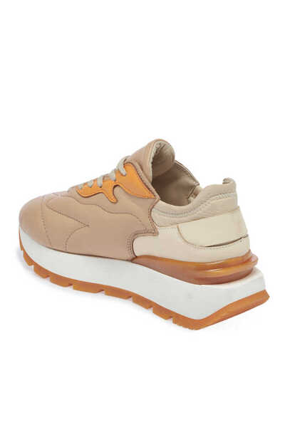 Tergan Nude Hakiki Deri Kadın Sneaker - K24I1AY67389-K65