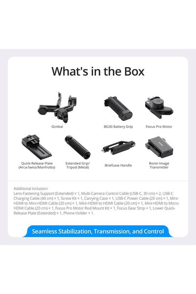 DJI RS 4 Pro Combo, 3-Axis Gimbal Stabilizer for DSLR & Cinema Cameras