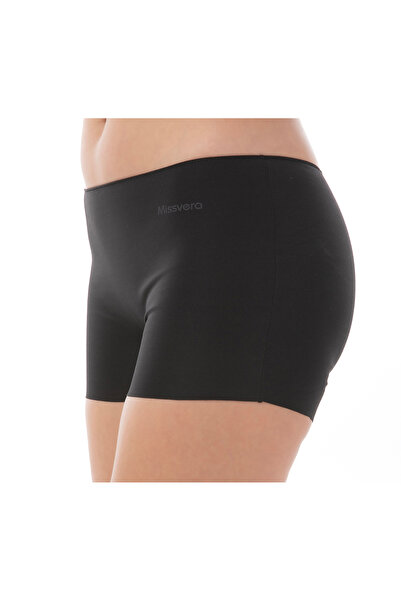 Missvera Lazer Kesim Boxer Külot 5'lı Siyah Renk PakeT