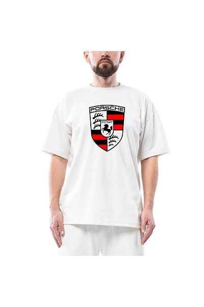 Z zepplin Λευκό μπλουζάκι Porsche Oversize