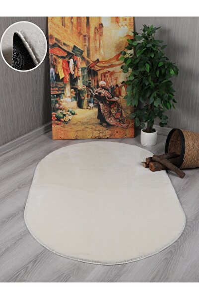 Myevilla My Evilla Modern Dekoratif Kaymaz Taban Simirna Oval Halı Yolluk