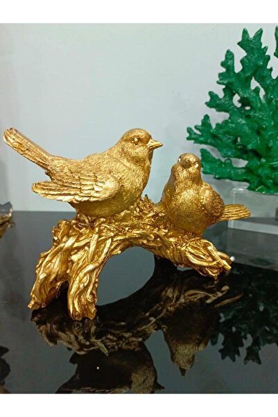 Mirsa Global kuş biblo 2 li dal üzerinde kuş biblo