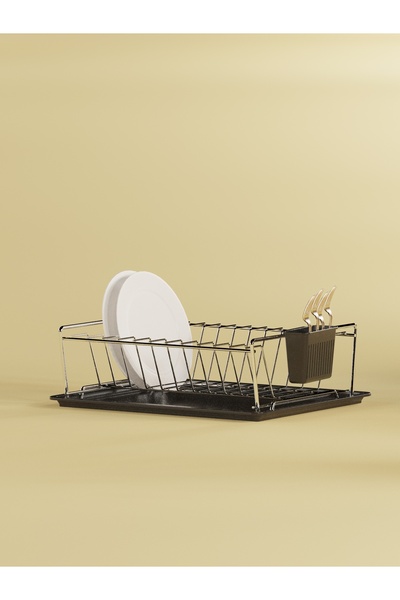 SUNTEL BANYO MUTFAK AKSESUARLARI Tek Katlı Tabaklık - Kompakt Bulaşık Organizer
