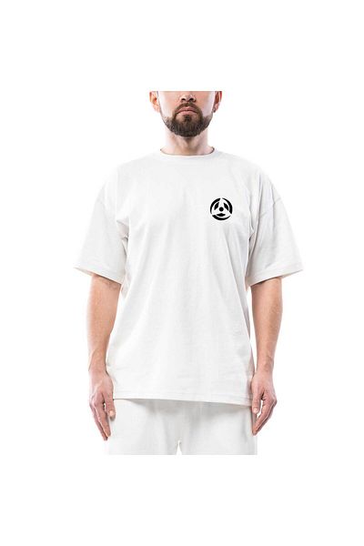 Z zepplin Λευκό μπλουζάκι με λογότυπο Naruto Oversize