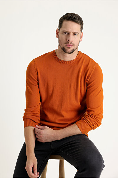 Kiğılı Pulover de tricotaj cu decolteu obișnuit