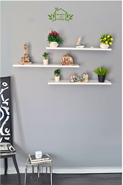 Green Life Design Beyaz Gizli Montaj Uçan Hediyelik Çok Amaçlı Çiçeklik Kitap...