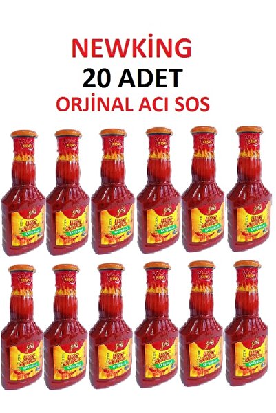 NEW KING Orijinal Acı Sos 20 Adet Hot Sauce Original (Şimdi sipariş verin, so...