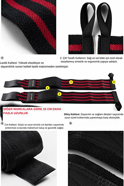 SAVUR Fitness Ağırlık Bilekliği - Crossfit Wraps - Pro Spor Bileklik