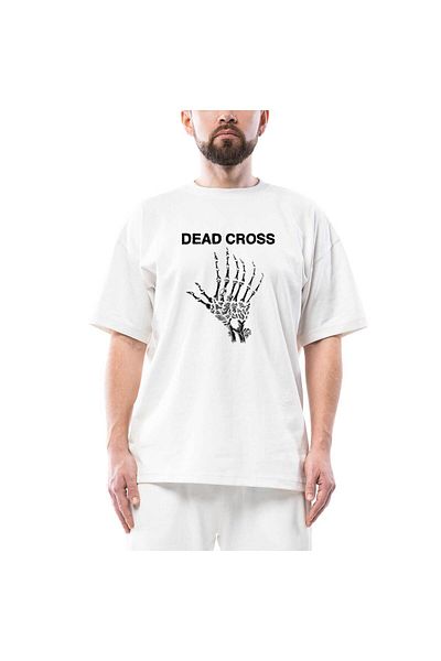 Z zepplin Λευκό μπλουζάκι Dead Cross Oversize