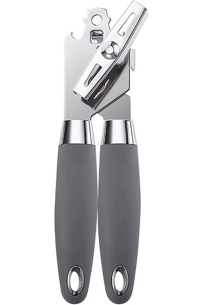 COOYA 3-In-1 Manual Can Jar Openers Heavy Smooth Edge Cut Bottle Opener, Ergonomic Anti Slip Grip Handle
