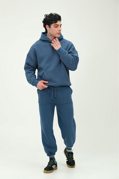 The Champ Clothing Unisex Oversize Φούτερ με κουκούλα και Σετ Φούτερ 80% Βαμβακερό ύφασμα 3 νημάτων Άνετο και κομψό Ta