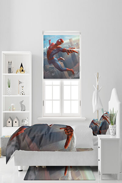 BelezaHome Blue Red Superhero Single Baby Kids Bedding Set