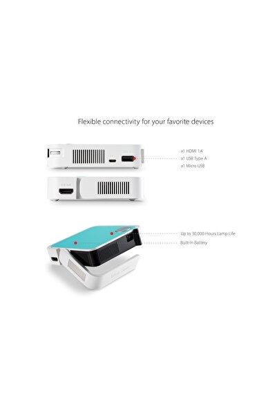 ViewSonic ViewSonic M1 Mini Plus LED 120 Lumens Pocket Cinema Projector