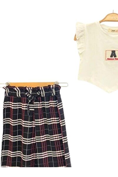 Çikoby Set pantaloni largi, cu modele, pentru fete