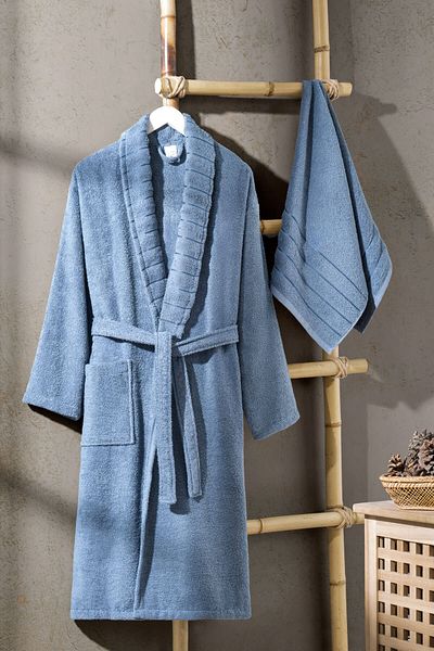 Mira Home Σετ μπουρνούζι μονό μπάνιου Soft Elegance 100% βαμβάκι