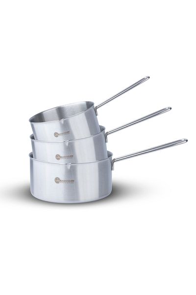 BYKARDELEN Kacerola Set Inox 12Cm-14Cm-16Cm