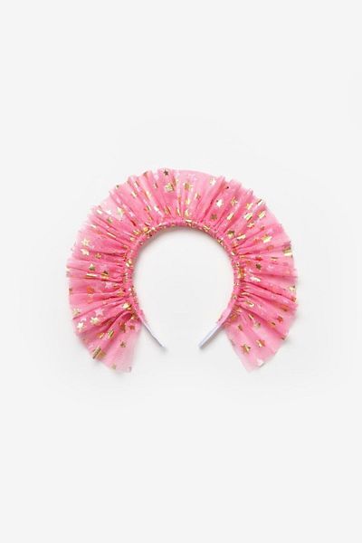 Le Mabelle Fuchsia Star Girl's Tulle Crown