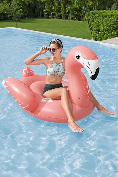 BESTWAY Rider Flamenco 168x120cm | Inflatable Ride-on | Pool Float | Summer Water Toy