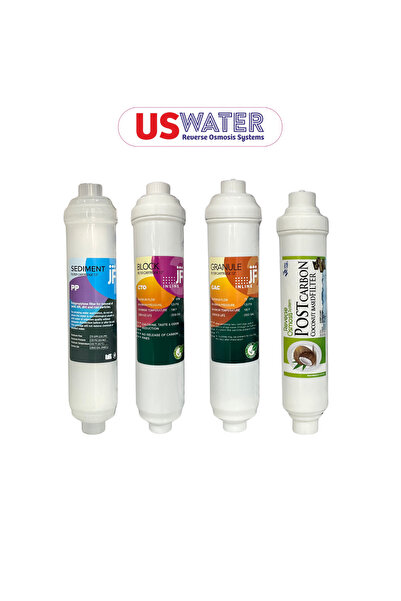 uswater Ravent Cool Su Arıtma Cihazı ve Tüm Kapalı Kasa Cihazlara Uyumlu 4'lü...