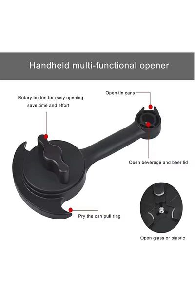 COOYA Can Opener Multifunction, Jar Opener for Weak Hands, Kitchen Beer bottle Opener
