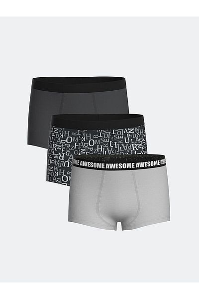 LC Waikiki Printed Boy's Boxer Set of 3