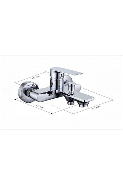 Sardıcı Sardıcı Chrome Mars Bathroom Faucet Heavy Body 5 Years Warranty