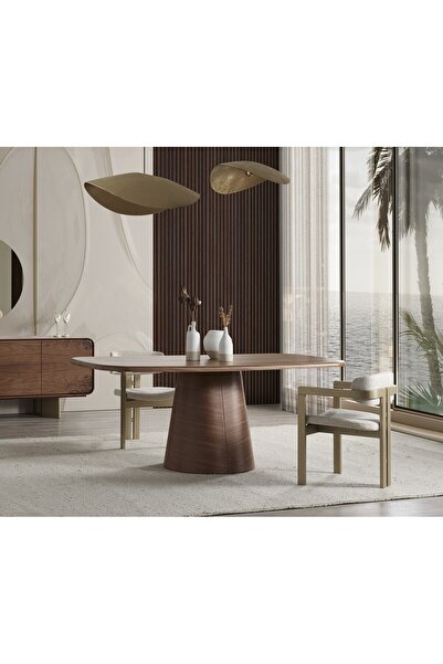 Deer Mobilya Fellas Ceviz Bohem Masa