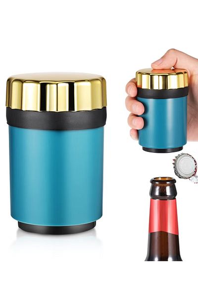 COOYA Automatic Magnetic Bottle Opener - Push Down Design for Effortless Beer and Soda Opening etc