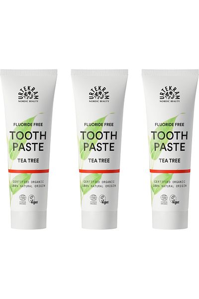 Urtekram Organic Tea Tree Extract Toothpaste 3x75ml