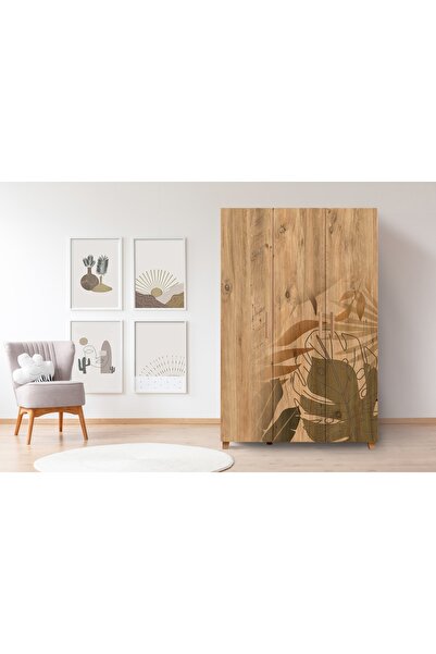 Vivense LEVA FOREST GARDIROP, ATLANTİK, 3 Kapaklı