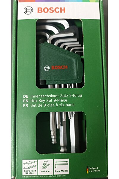 Bosch Alyan Anahtar Takımı 9 Parça
