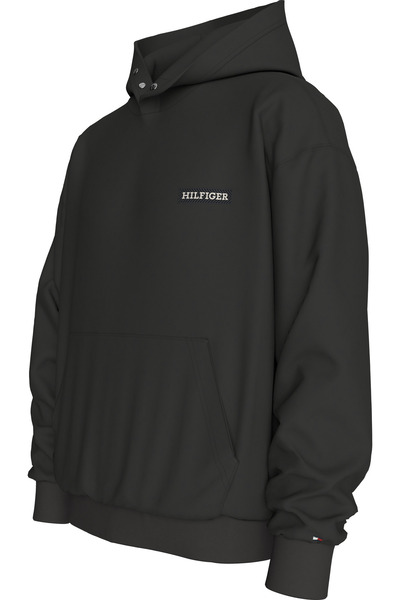 Tommy Hilfiger بلوزة تومي هيلفيغر للرجال باللون الأسود مع هودي
