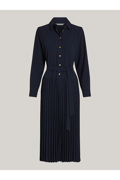 Tommy Hilfiger Women Blue Fit & Flare Dress