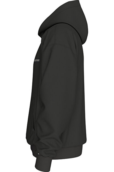 Tommy Hilfiger بلوزة تومي هيلفيغر للرجال باللون الأسود مع هودي
