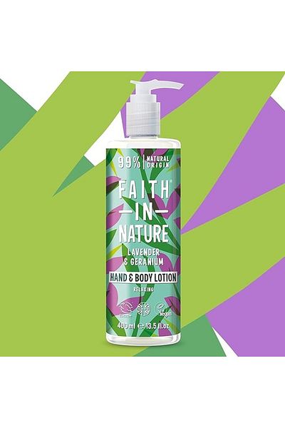 Faith In Nature Lavender & Geranium Hand & Body Lotion 400 ml