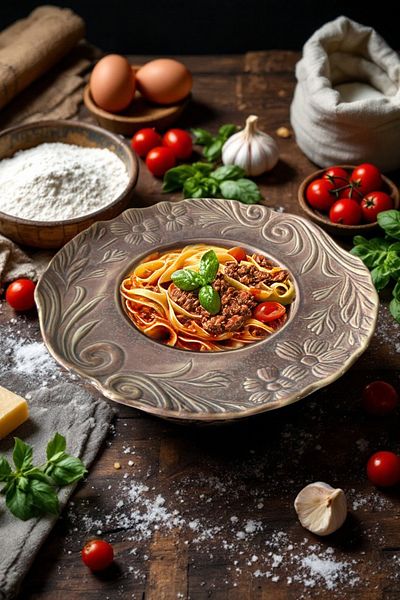 İREA PORSELEN Ivy Nebula 26cm Porcelain Pasta and Salad Plate
