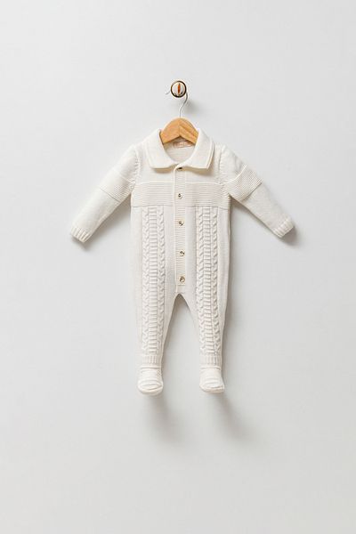 Gubo Unisex Knitwear Jumpsuit, Booties and Front Button